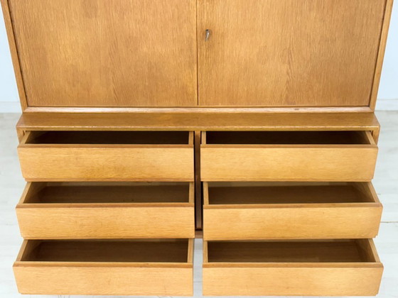 Image 1 of Vintage classic: IKEA MTP storage cabinet / shelf / highboard / sideboard – oak – design Marianne Richter