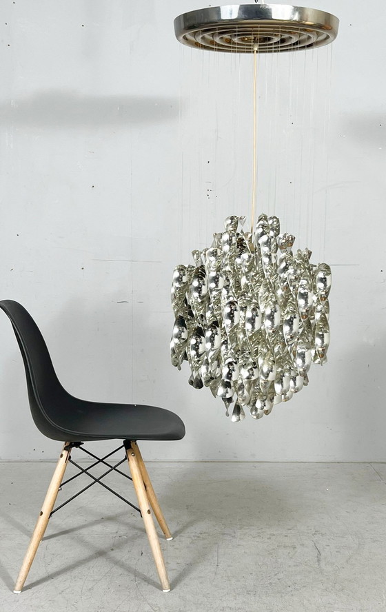 Image 1 of Lampada da soffitto a spirale di Verner Panton per Lüber AG, modello SP1, Germania, anni '70.