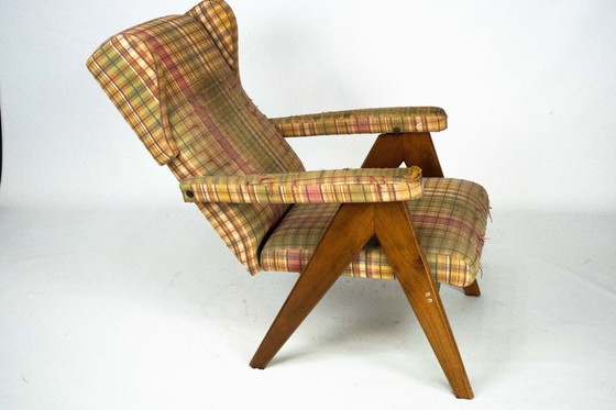 Image 1 of Italian Mid-Century Modern Reclining Armchair, 1960s
