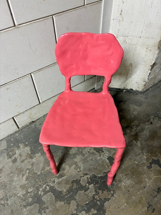 Maarten Baas, Clay Dining Chair Pink, Signed 2021 – Eetkamerstoelen, Metal (photo 7 of 7)