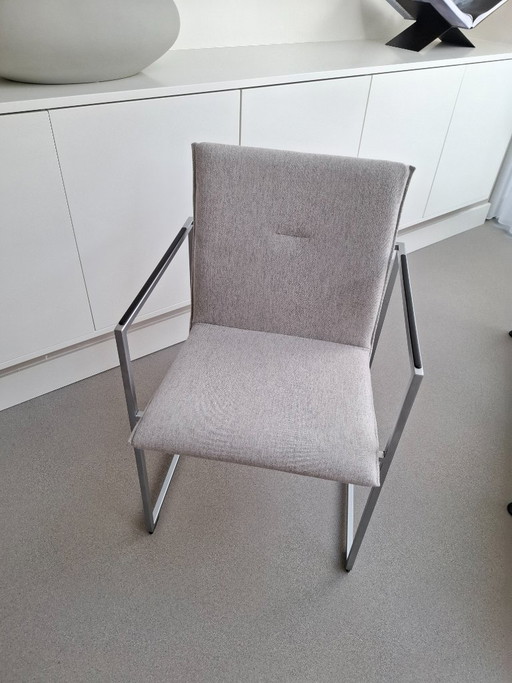 8 chaises de salle à manger à structure Arco