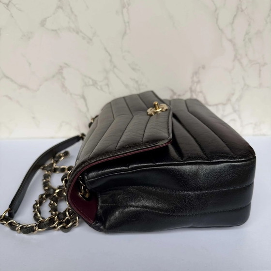 Chanel reversed chevron flap bag – Bolsos de hombro, Cuero (photo 5 of 16)