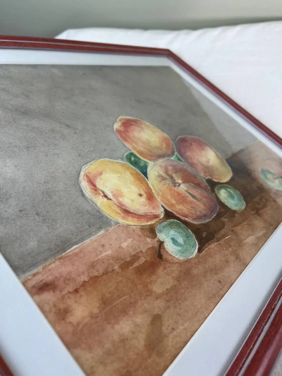 Gerahmtes Stillleben – Gemälde & Zeichnungen, Paper, Vintage (photo 5 of 9)