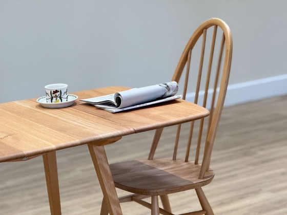 Image 1 of Table pliante Ercol et quatre chaises Quaker par Lucian Ercolani, années 1960