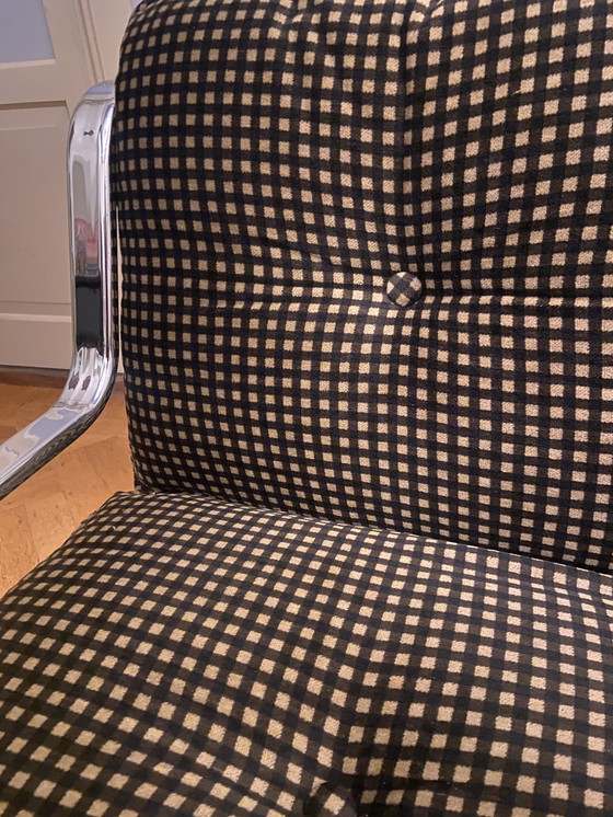 Image 1 of Mid-century chromen bank - twee zitplaatsen