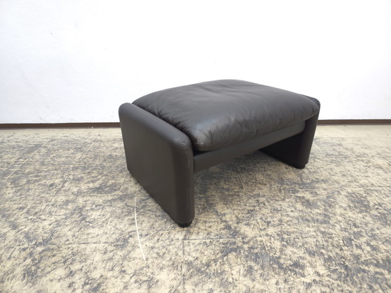Image 1 of Cassina Maralunga Stool Ottoman Leather Stool