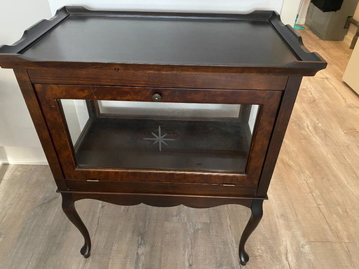 Tea cabinet in walnut color