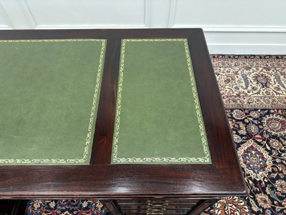 Scrivania Chesterfield inglese classica – Scrivanie, Leather, Wood (photo 16 of 17)