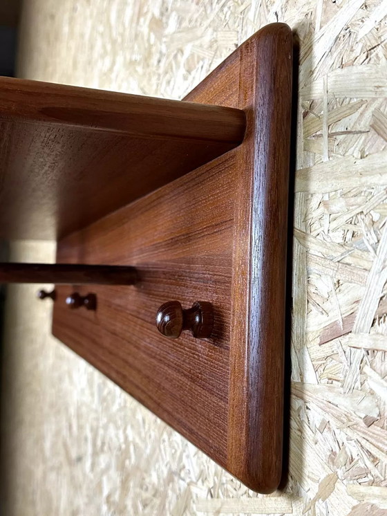 Image 1 of 60er 70er Jahre Garderobe Wandgarderobe Teak von Vildbjerg Møbelfabrik Denmark