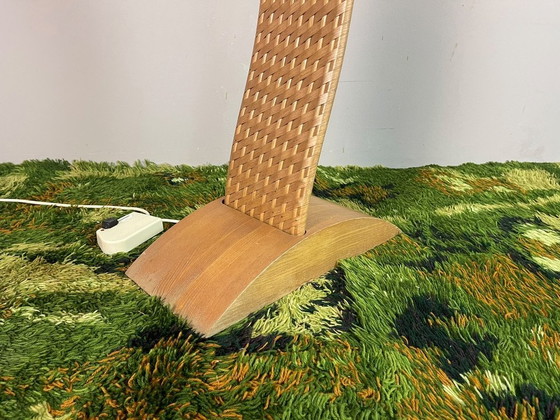 Eccezionale lampada da terra scultorea in canna intrecciata stile italiano, anni '80. Rif.: FL2000 (photo 5 of 12)