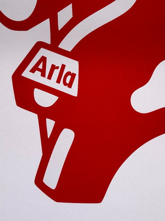 Image 1 of Mikael Reuter, Leche, Cartel de exposición de arte pop sueco, Impreso en Suecia