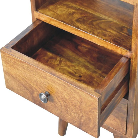 Mini Classic Chestnut Nachtkastje van Massief Mangohout – Mid-Century & Art Deco – Artisan, Wood (photo 7 of 10)