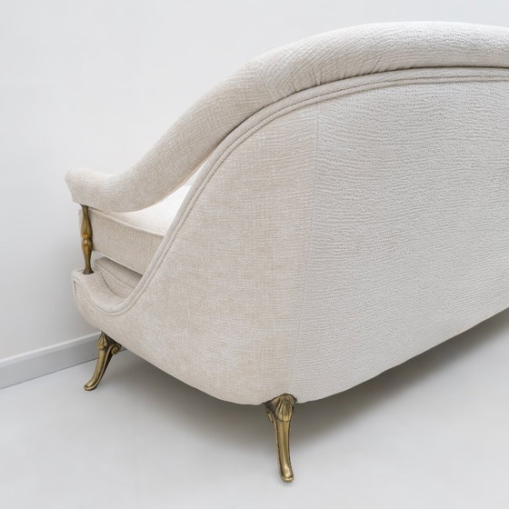 Image 1 of Sofá y dos sillones de estilo Art Déco francés, década de 1950.