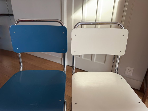 4x sedia Gispen 101 – Sedie da pranzo, Legno, Metallo (photo 8 of 12)