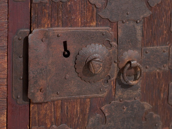 Antico cassettone giapponese da mercante (Choba-dansu) in legno Keyaki – Periodo Meiji-Taisho (c.1880–1920) (photo 26 of 40)