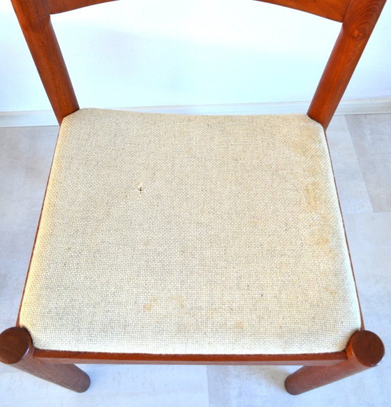 4 x Chaises de salle à manger Vintage Bramin Design Danois – Textile, Wood (photo 11 of 11)