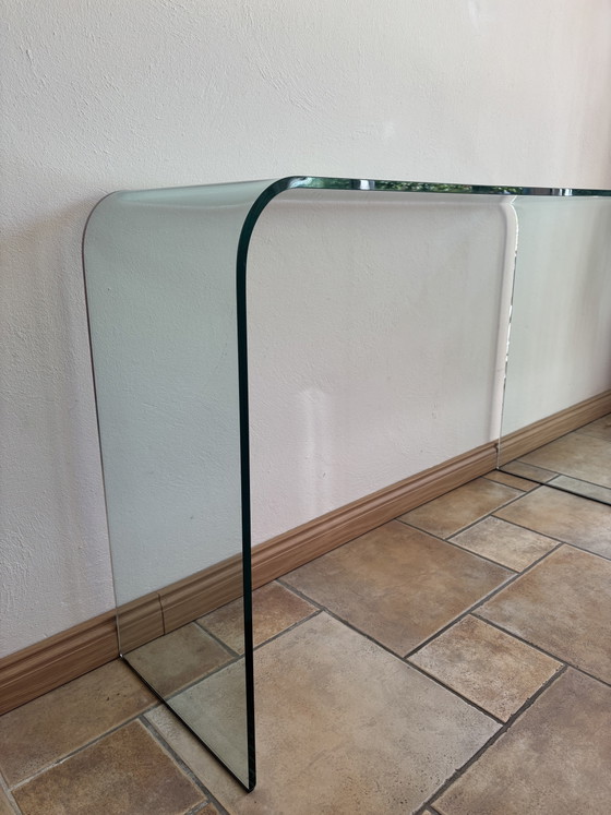 Mesa de cristal italiana – Consolas, Glass (photo 5 of 5)