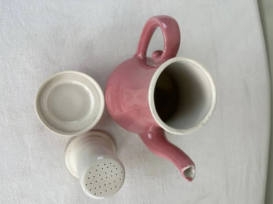 Vintage roze keramische theepot – Keukenaccessoires, Porcelain, Ceramic (photo 6 of 11)