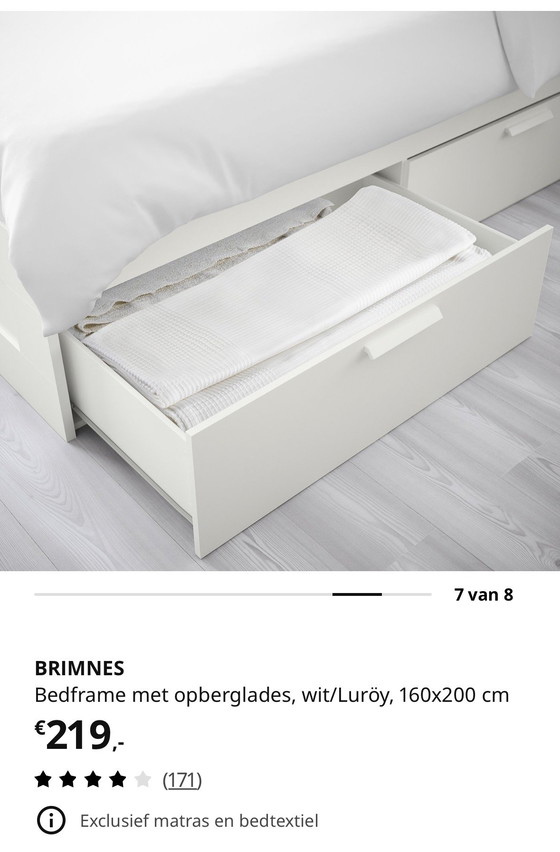 Image 1 of Brimnes bed 160x200