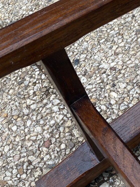 Solid Oak Wood Farmhouse Bench 180cm for Rustic 1950s Farmhouse Table – Benches (photo 8 of 11)