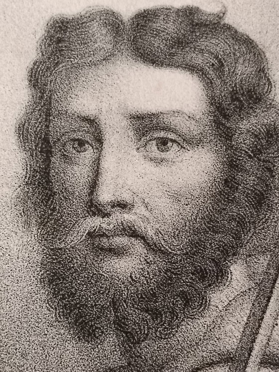 Druck 'Heiliger Paulus', schwarz-weiß, Lithographien & Drucke, Papier, Figuratief (Foto 3 von 7)