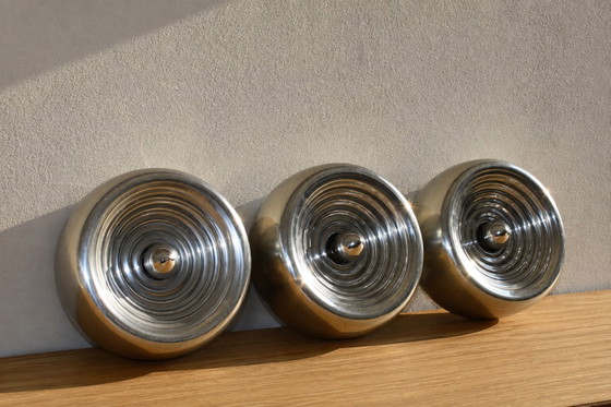 Castiglioni für Flos, Padina: seltenes Set von 5 Wand-/Deckenleuchten, Italien 1960er – Wandleuchten (photo 6 of 8)