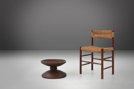 Image 1 of Large African Tree Trunk Bowl in Oak, 1950s