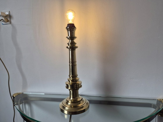 Image 1 of Vintage 1970s Lamp Art (Milano Italy) brass lamp base