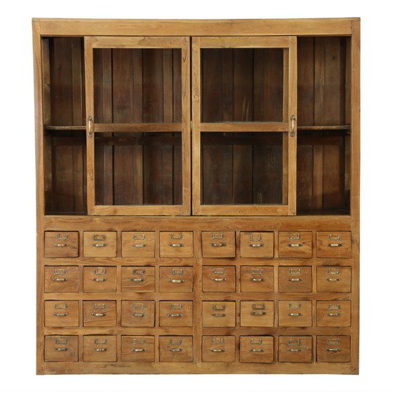 Display Cabinet with Drawers – Glass, Wood (photo 5 of 11)