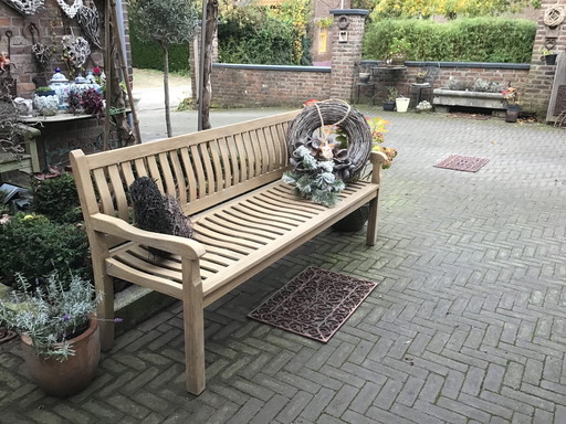 Mooie Grote Teakhouten Tuinbank 190Cm Royal Arrow Igst