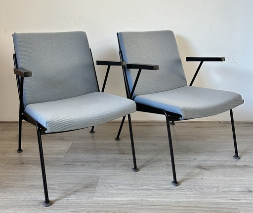 2x Wim Rietveld Oase design armchairs