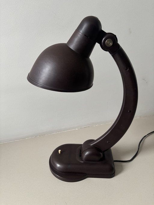 Lámpara de mesa Sigma de baquelita de Christian Dell para Heinrich Römmler, 1940
