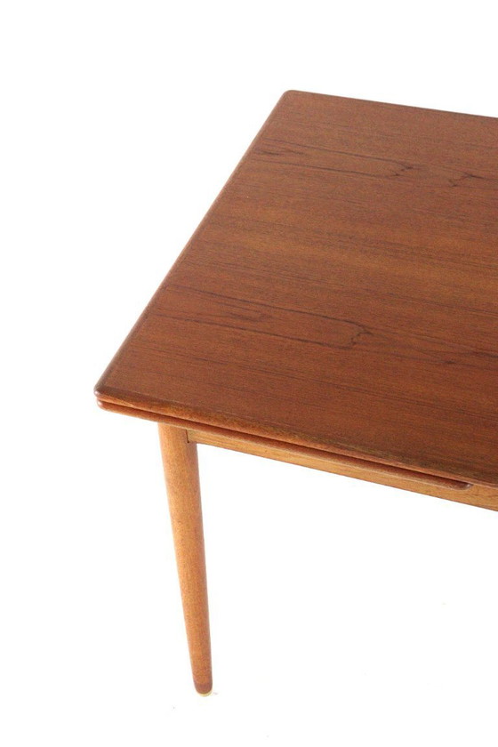 Image 1 of Rectangular extendable dining table 'Flovt' vintage Danish design