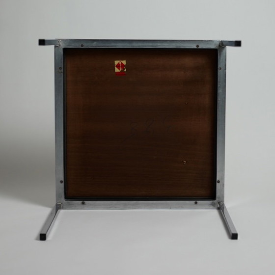 Vroege Florence Knoll Bijzettafel voor Knoll International, Teak en Chroom, c. 1960 – Metal, Wood (photo 9 of 15)