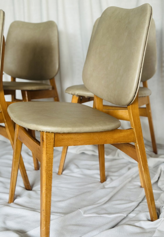 Image 1 of Eetkamerstoelen Deens Skaileer 4 stuks