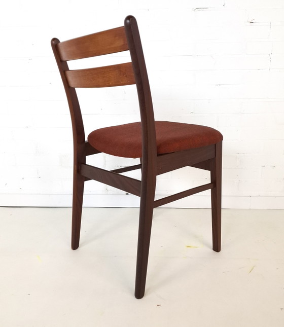 Image 1 of 6x vintage eetkamerstoel Deens design jaren 70