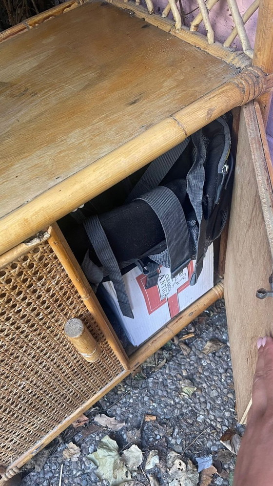 Image 1 of mobile in bambù e rattan