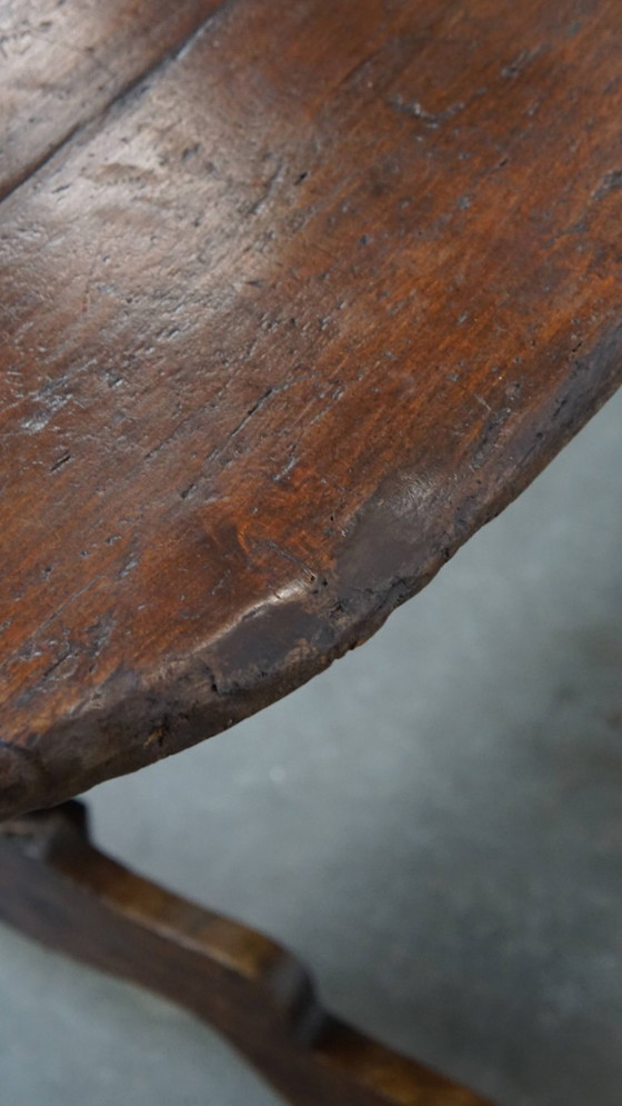 Image 1 of Mesa de comedor antigua XXL de madera de álamo del siglo XVIII