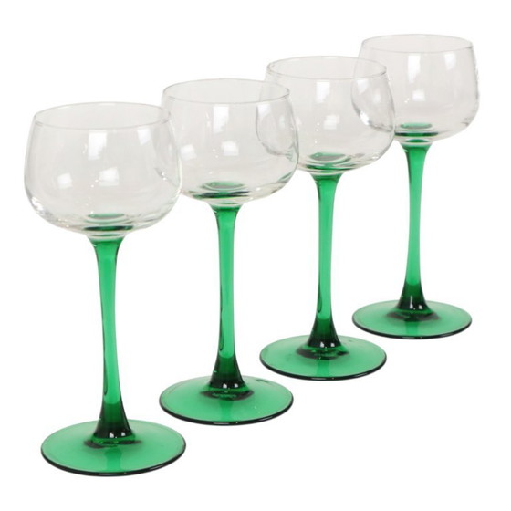Image 1 of Set Van 4 Vintage Luminarc Wijnglazen