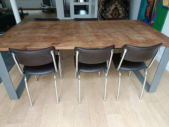 Image 1 of Table de salle à manger d'ambiance