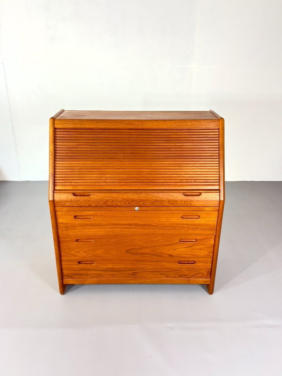 Scrittoio Segretario in Teak Design Danese Dyrlund con Tavolo Pieghevole – Scrivanie, Wood (photo 3 of 12)