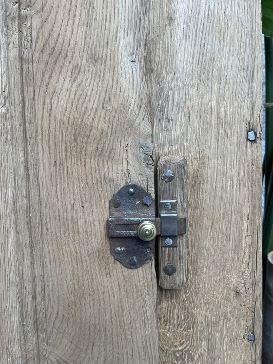 Image 1 of Small rustic oak bonnetière
18th century