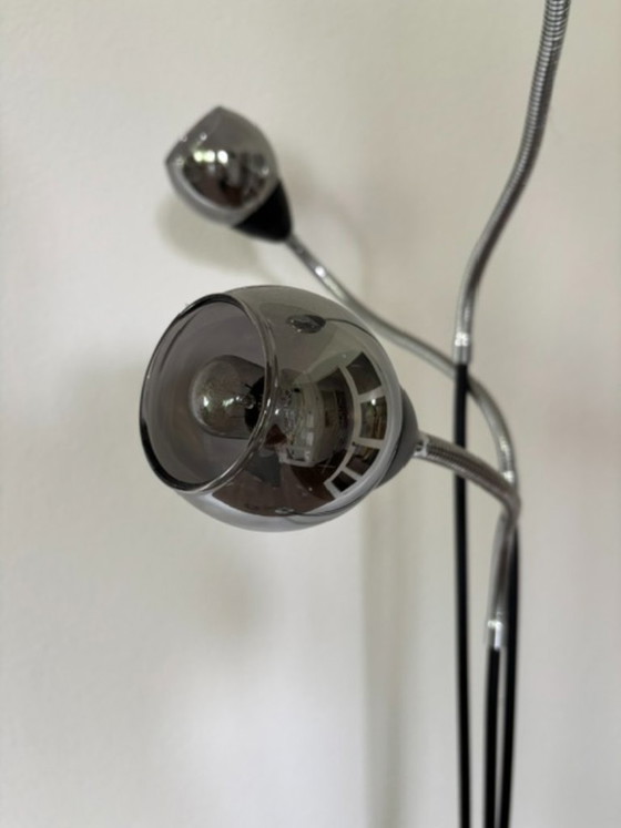 Lampadaire Space Age des années 60/70 avec bras flexibles – Glass, Metal (photo 6 of 14)