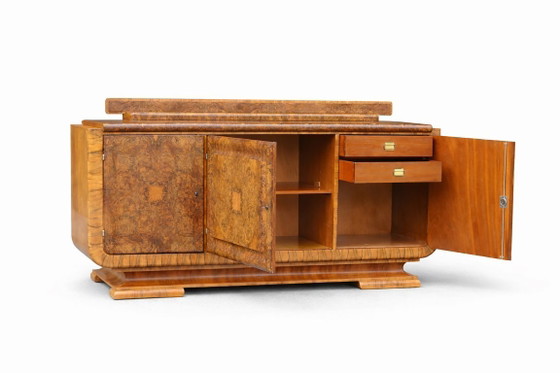 Origineel art-deco dressoir, van J. Halabala voor UP Závody, walnoothout, Tsjechië, jaren 1920 – Wood (photo 4 of 16)