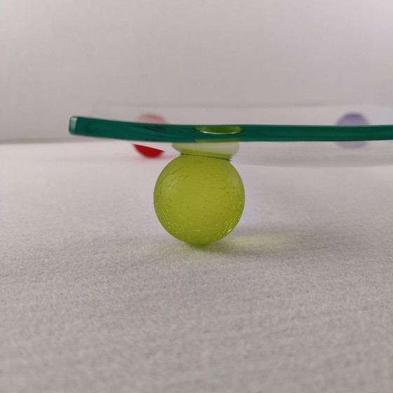 Image 1 of Montana Design glass fruit bowl, 1980s, vintage, postmodern