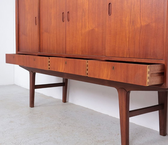 Image 1 of Danish design teak highboard, 1960s