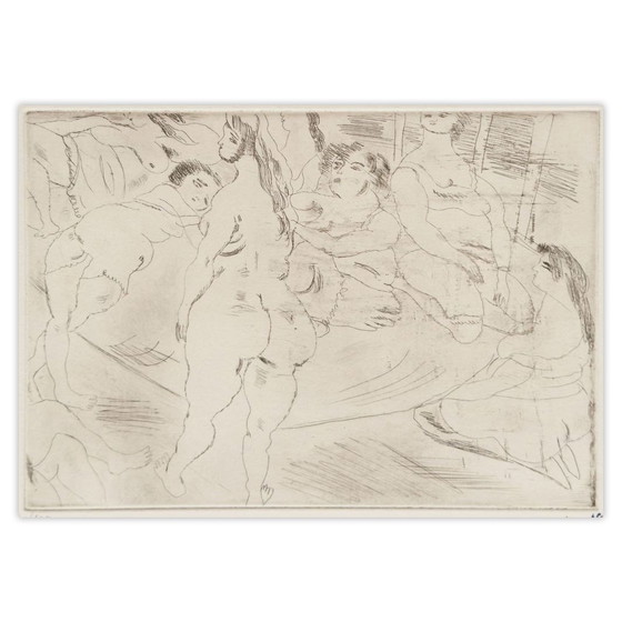 Jules Pascin Ets Les Amies 1980 – Litho's & Zeefdrukken, Paper (photo 5 of 5)