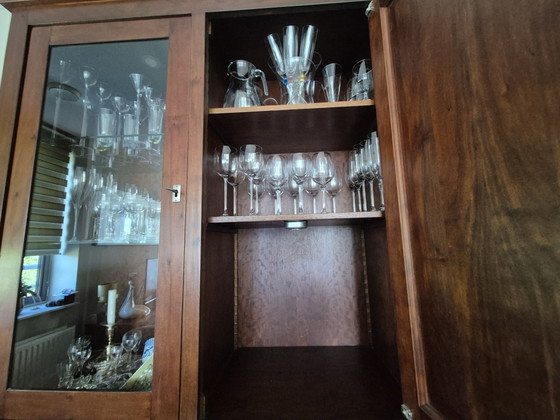 Image 1 of Beautiful Cherry Wood Wall Unit