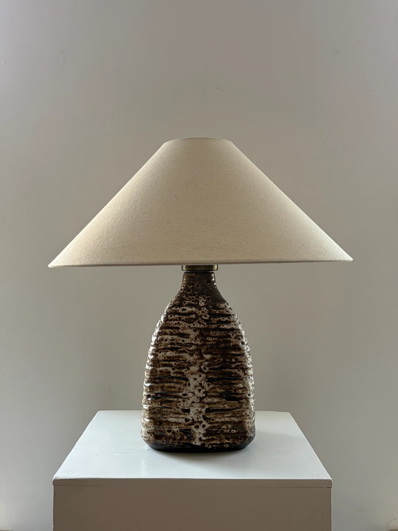 Lampe de table vintage en céramique Fat Lava – Ceramic, Cotton, Scandinavian (photo 5 of 6)