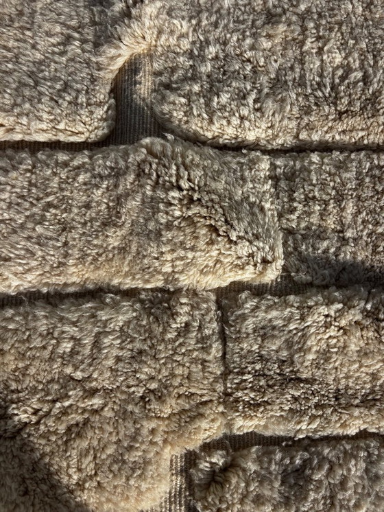 Image 1 of Tapis berbère blanc marocain 220x300 cm - Authentique tapis en laine tissé à la main